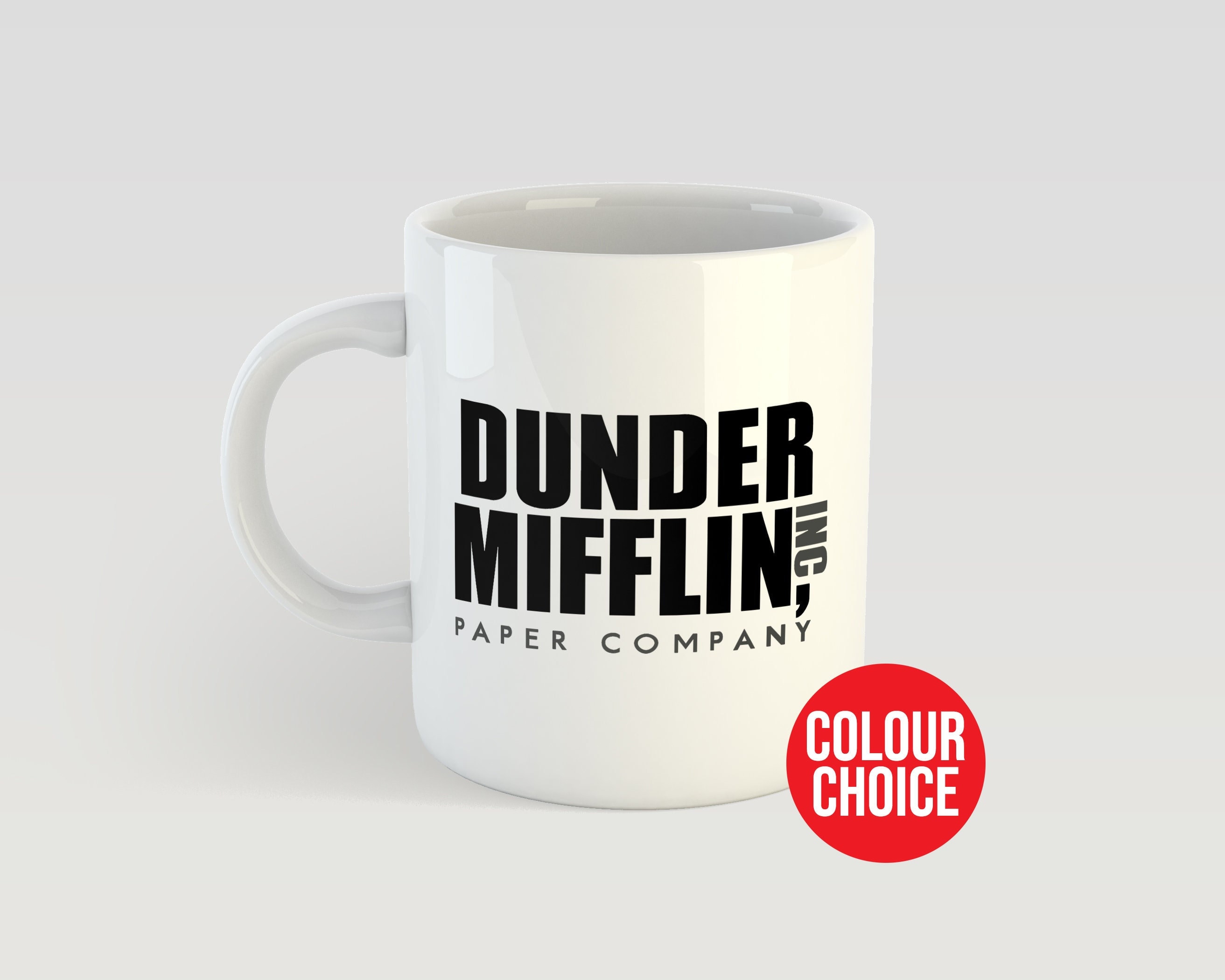 The Office Dunder Mifflin Mug Personalised Colour the 