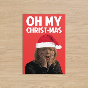 Gavin & Stacey - Cartão de Natal Pam | Oh My Christ! | Cartão de Natal engraçado