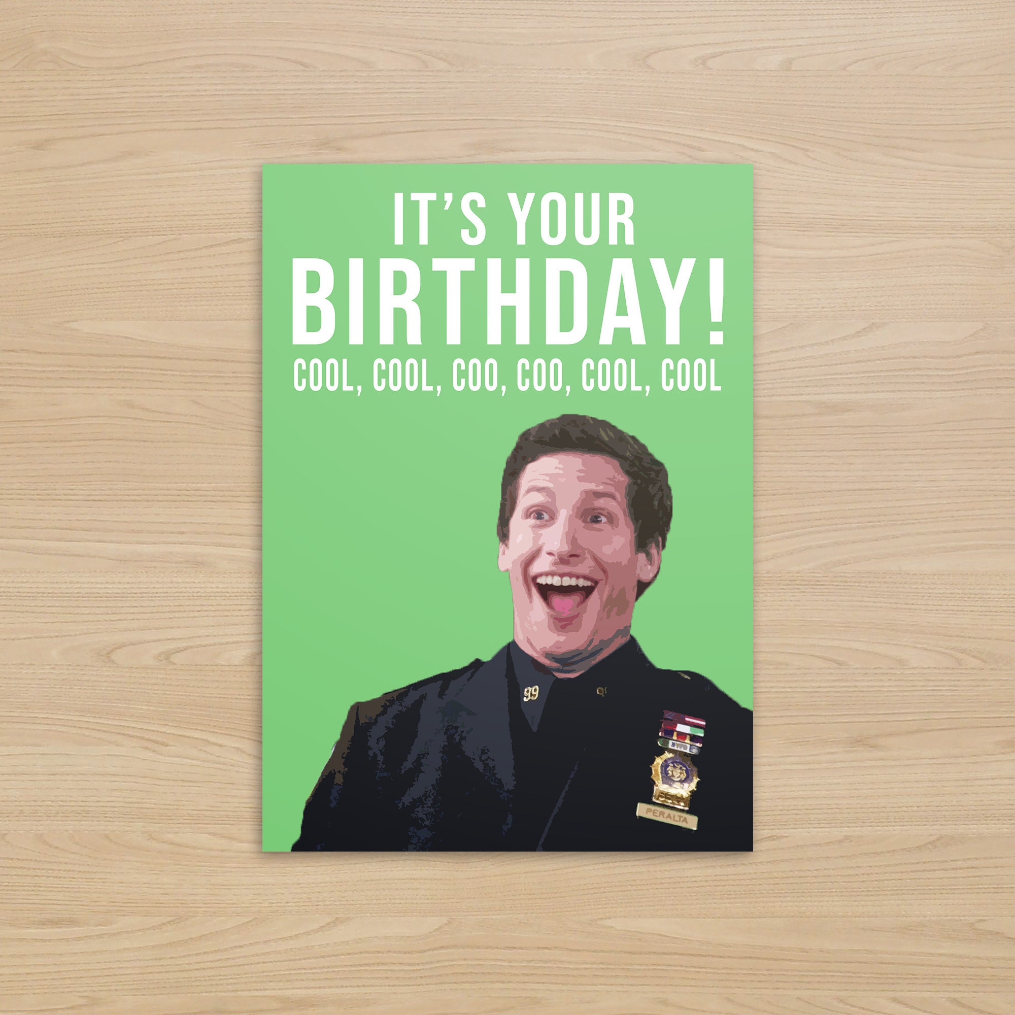 Jake Peralta Birthday Card Cool Cool Coo Coo Cool Cool Etsy Jake Peralta Birthday Card Cool Cool Coo Coo Cool Cool Etsy