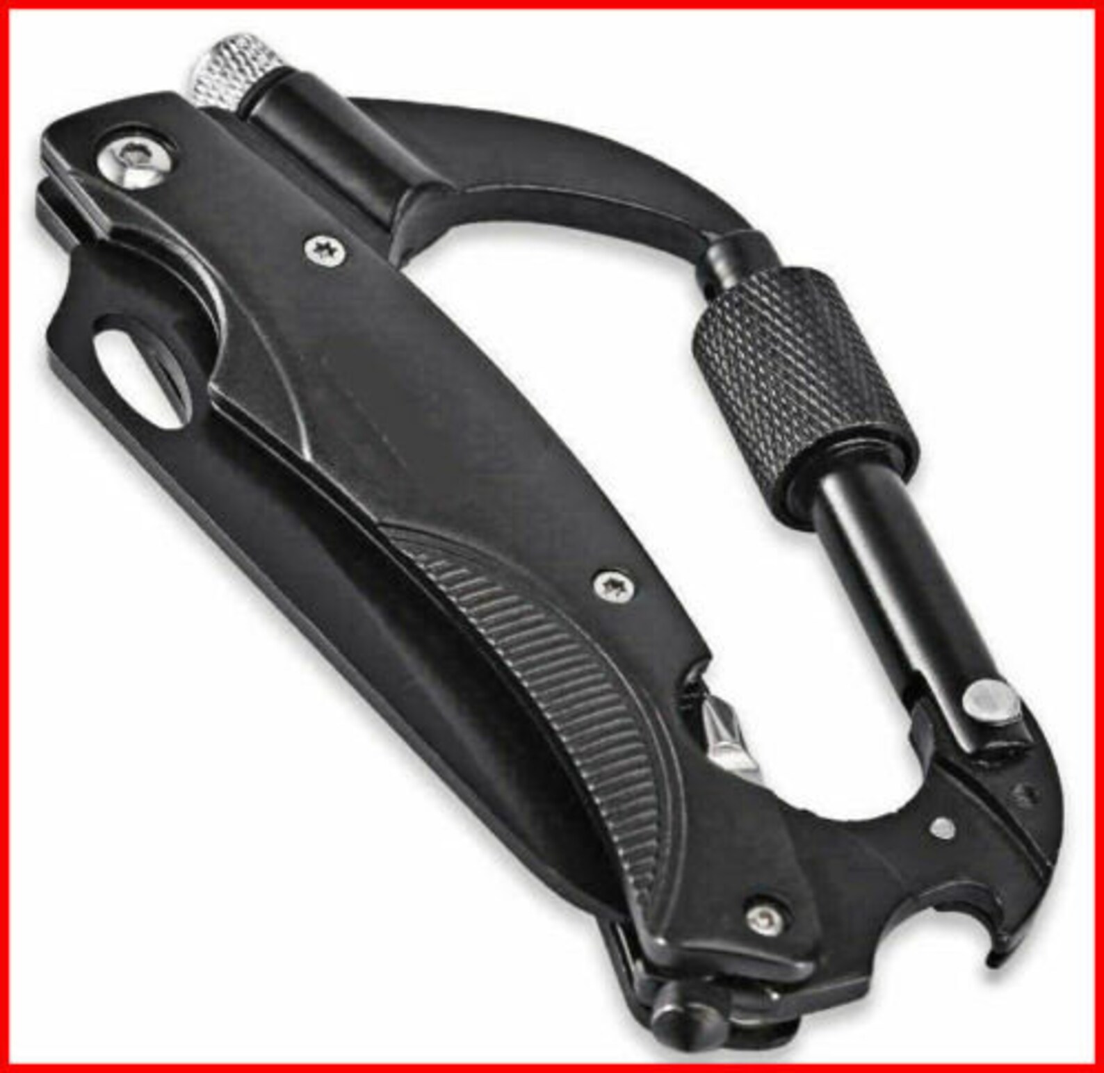 Carabiner Folding pocket Knife Multitool EDC Tactical Knives Etsy