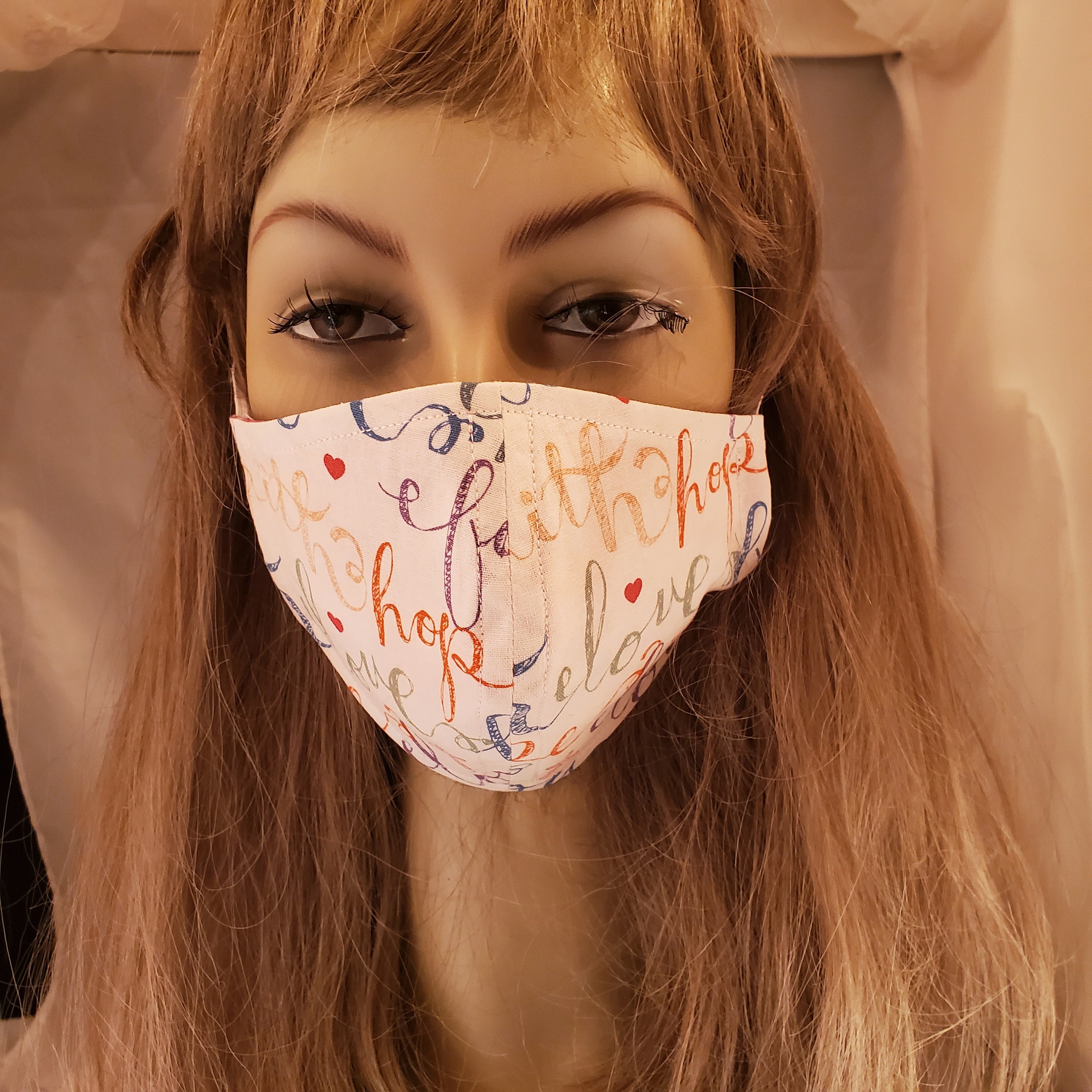 Religious Face MaskWashableHopeFaithLoveChristian Face Etsy