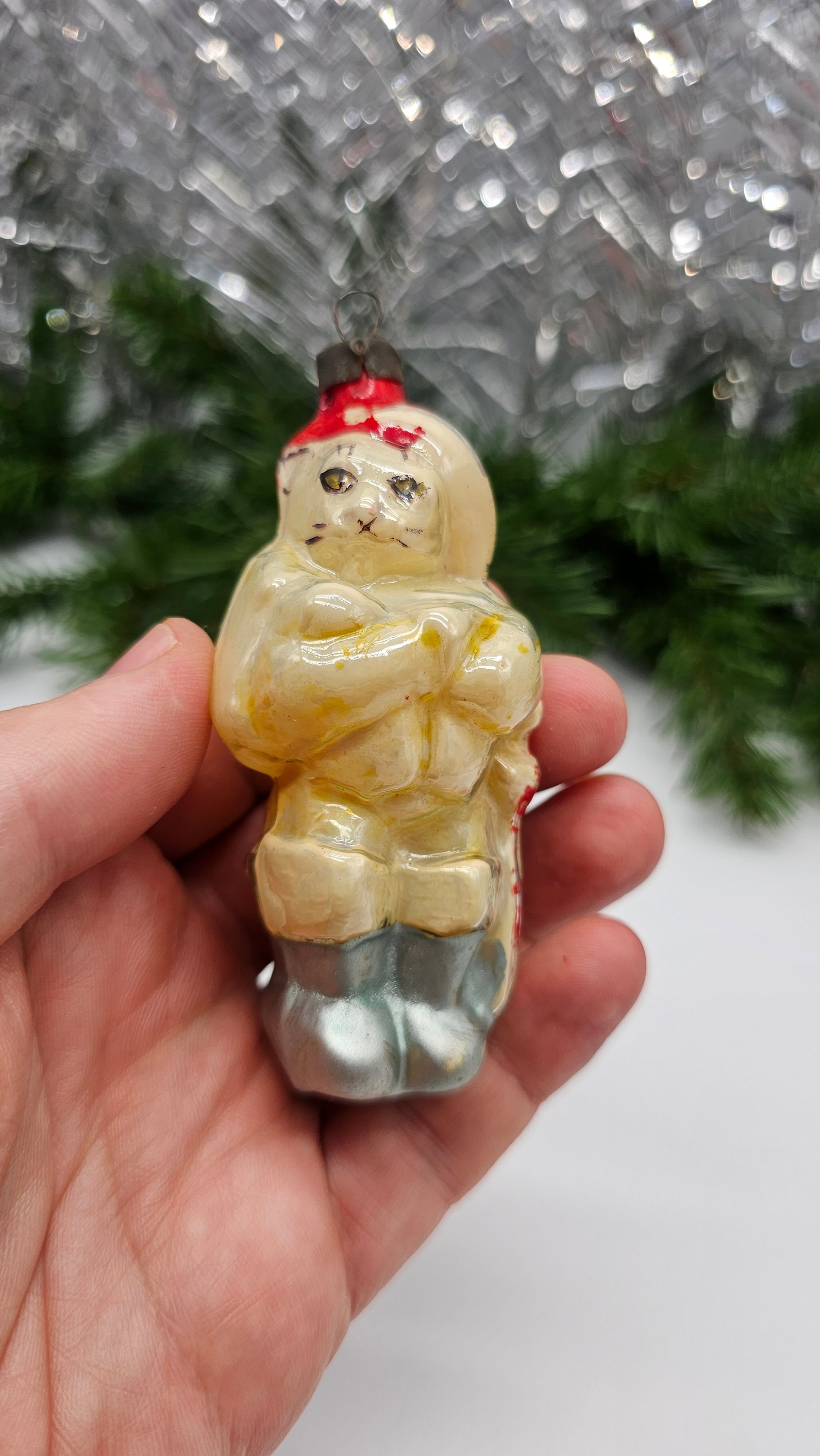 長靴をはいた猫の有名なキャラクター、ヴィンテージクリスマス
