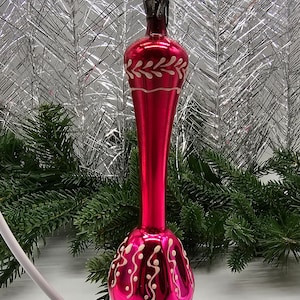 Beautiful Oriental Vase Jug Antique Christmas Decoration Vintage Glass Ornament