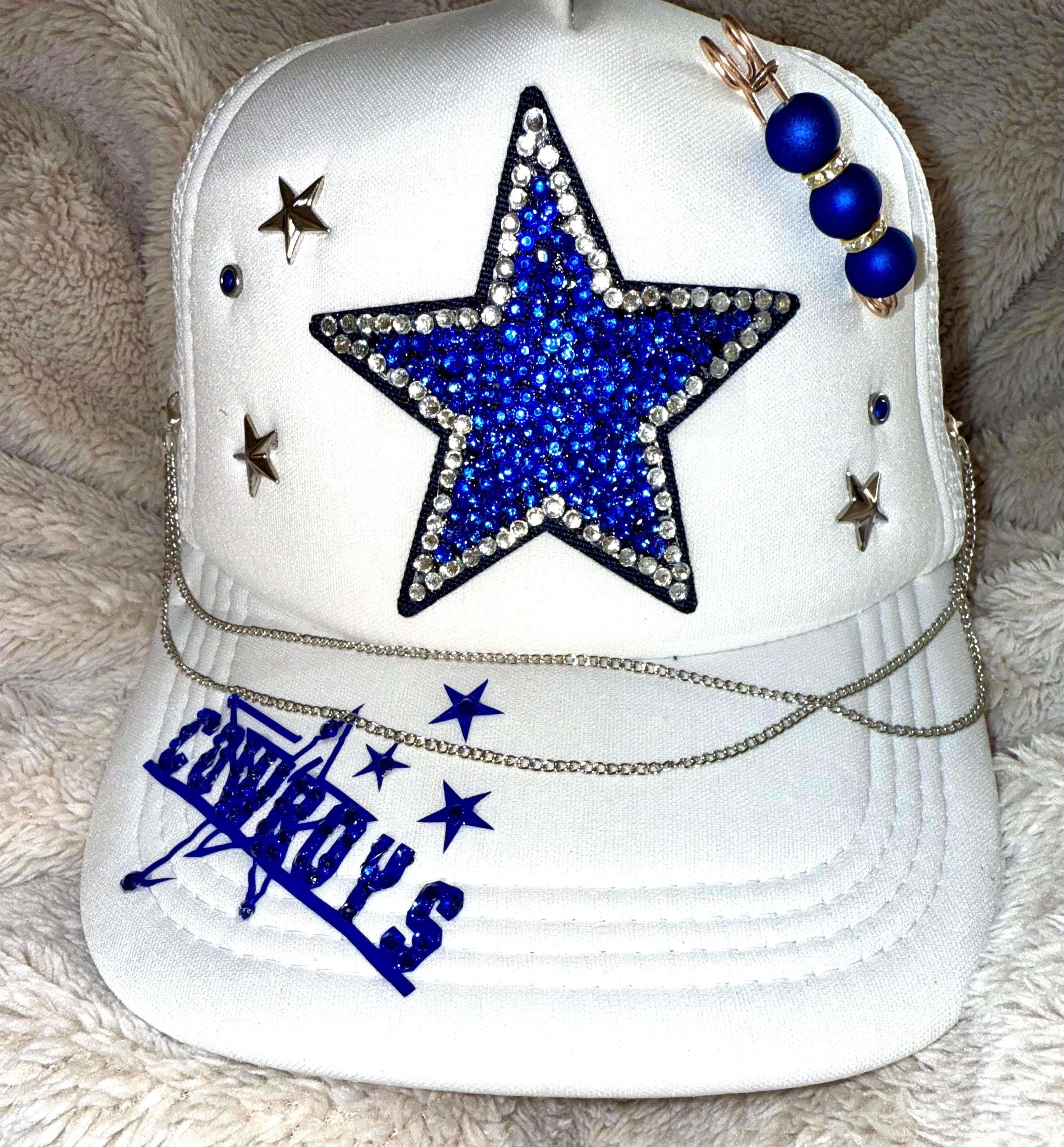Custom Blinged Dallas Cowboys Trucker Hat - Etsy display picture 1