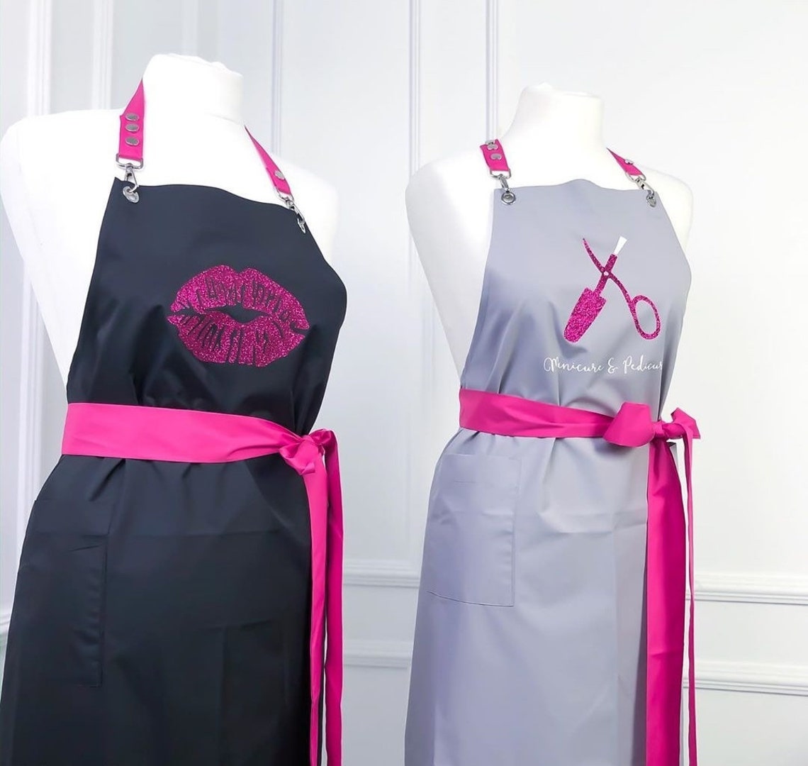 Beauty Salon Apron Nail Master Apron Fashion Apronwaxing Etsy