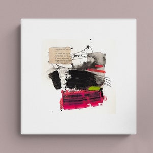 Original abstract, Mini painting, painting on paper, small abstract , modern abstract, modern artwork, affordable painting , small artwork