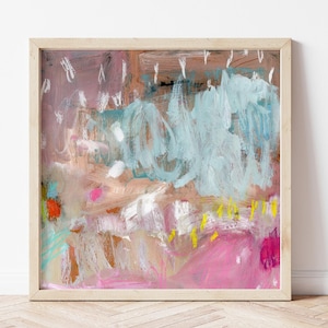 Digital download abstract printable, modern square print, mint green artwork, modern abstract download, instant download art, digital prints