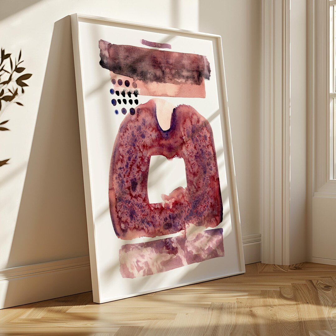 Digital Download Abstract Printable, Watercolor Abstract Wall Art ...