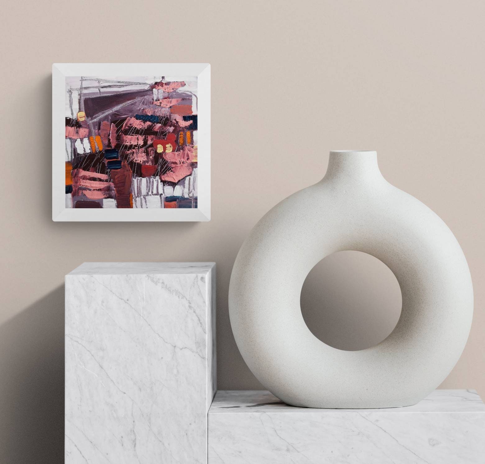 Small Original Abstract Painting on Canvas Modern Artwork - Etsy