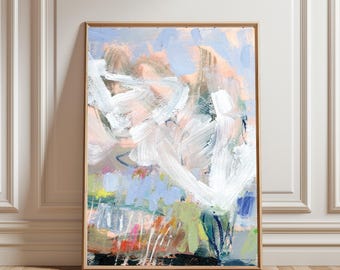 Beige Abstract Wall Art Print: Modern Neutral Decor (Digital Download