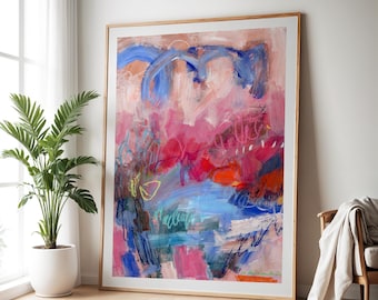 Modern Abstract Art Print: Colorful Wall Decor (Digital Download)