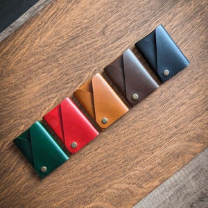 Porta-cartões de couro minimalista, moedas, carteira de couro pequena e fina, presente, homens e mulheres