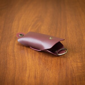 Porte-clés en cuir personnalisé, étui à clés en cuir tanné végétal, porte-clés minimaliste, cadeaux de déménagement et de déménagement