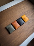 Minimalist Leather Card Wallet, Tuscan Leather, Slim Coin Holder product logo