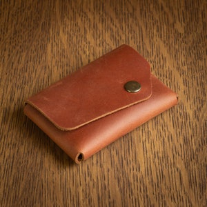 minimalistische lederen portemonnee kaarthouder, munten, slanke minimale kleine lederen portemonnee, cadeau, mannen vrouwen