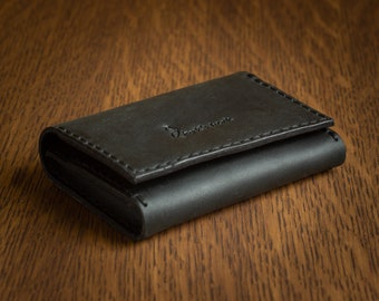 Minimalist leather wallet, Small leather wallet for men and women, mens wallet, wallet for women