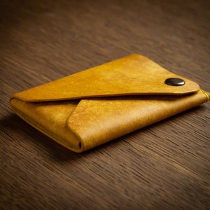 Portafoglio in pelle minimalista Porta carte, monete, portafoglio piccolo in pelle minimale sottile, regalo, uomo donna