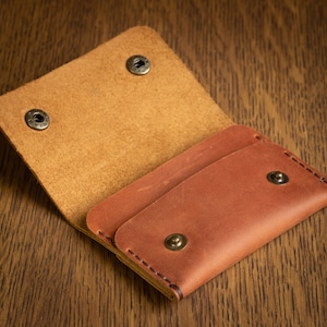 Minimalist Leder Brieftasche Kartenhalter, Münzen, Schlanke Minimal Kleine Leder Brieftasche, Geschenk, Männer Frauen