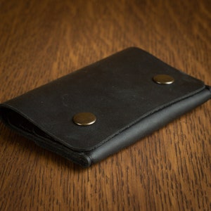 Minimalist Leder Brieftasche Kartenhalter, Münzen, Schlanke Minimal Kleine Leder Brieftasche, Geschenk, Männer Frauen
