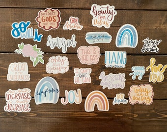 picture Bible Verse Aesthetic Stickers bible verse sticker etsy