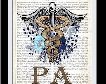 Physician Assistant Gift, PA Gift, Physician Assistant Student, Medical Print, Graduation Gift, Medische School, Gift idee, PA Wall Art