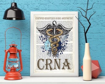 CRNA Gift, Certified Registered Nurse Anesthetist Gift, CRNA Gift, Medical Print, CRNA Graduation, Anesthetist Gift Idea, Nurse anesthetist