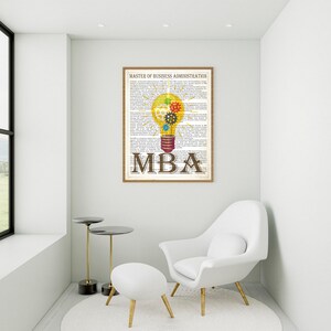 MBA graduation gift , MBA gift, Gift card, mba graduation, gift for a him, Mba graduate, Mba gift man, Mba grad, MBA graduate gift Prints image 2