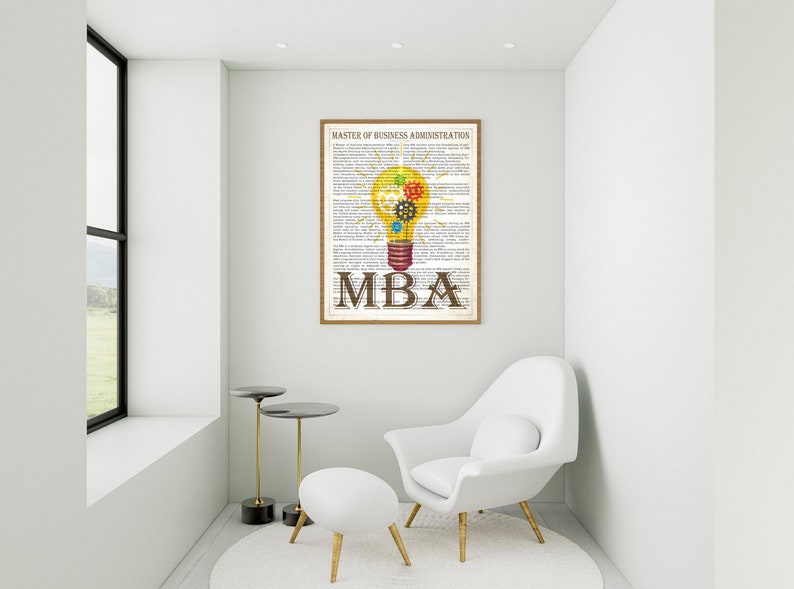 MBA graduation gift , MBA gift, Gift card, mba graduation, gift for a him, Mba graduate, Mba gift man, Mba grad, MBA graduate gift Prints image 2