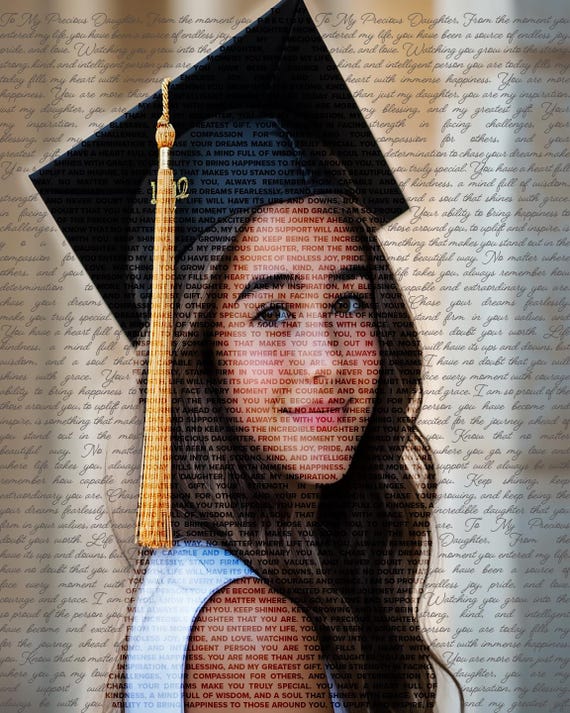 Personalized Graduation Gift – Custom Message Print Premium