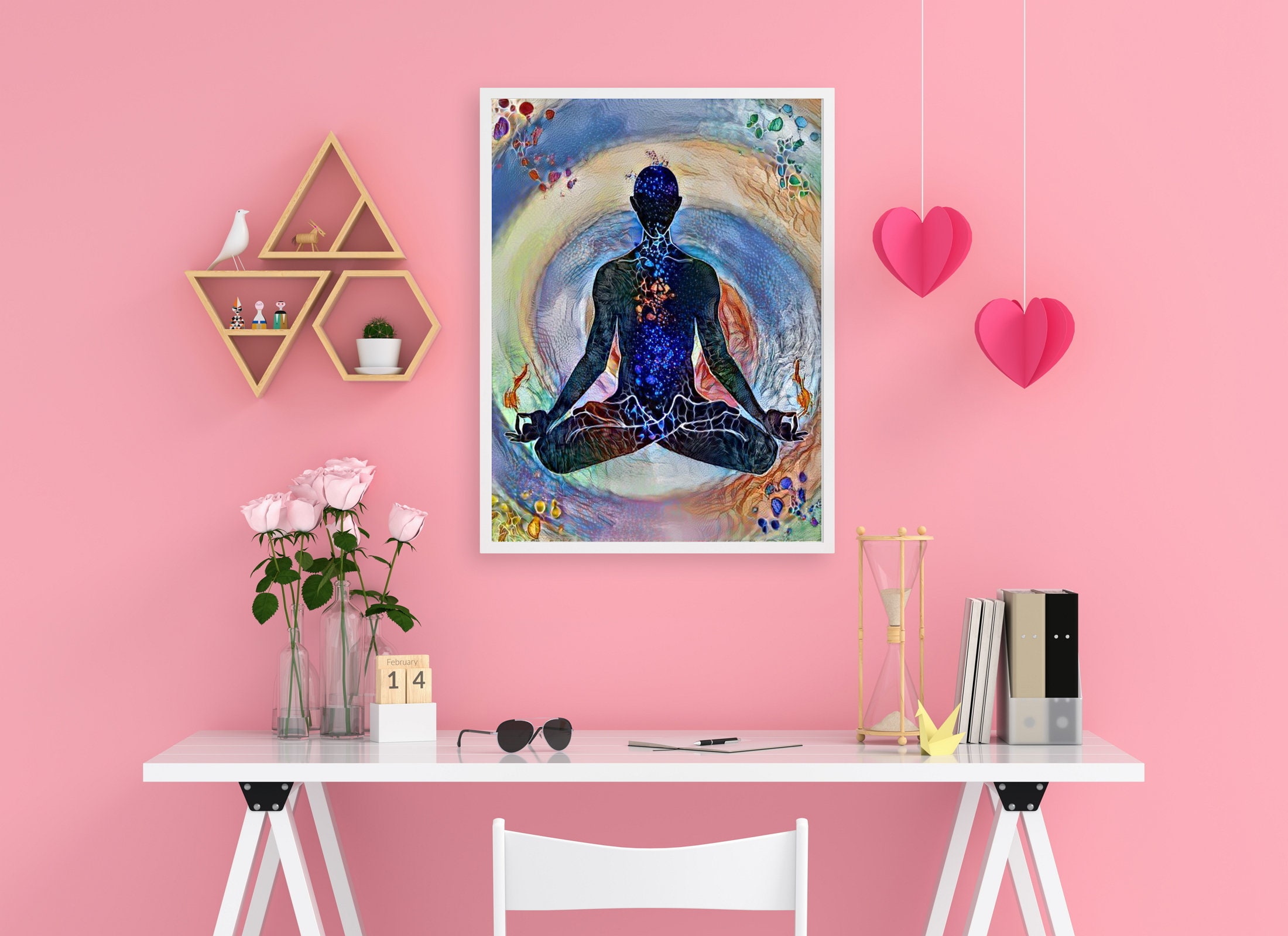 Kriya Yoga Wall Art Yoga Studio Decor Yoga Art Print Etsy