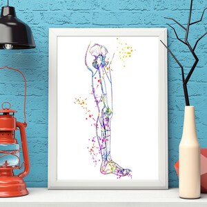 Skeleton Leg Art Print, Legs Art, Medical Art work, Office decor, Doctor, Nurse, Digital Download, Art Prints, Medical Gifts