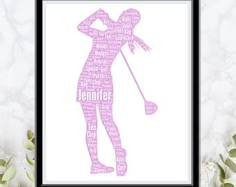 Golf gifts for Women, Personalized Female golfer gift for her - She is going to love this -  For Mom, Daughter, Sister, Wife, girlfriend