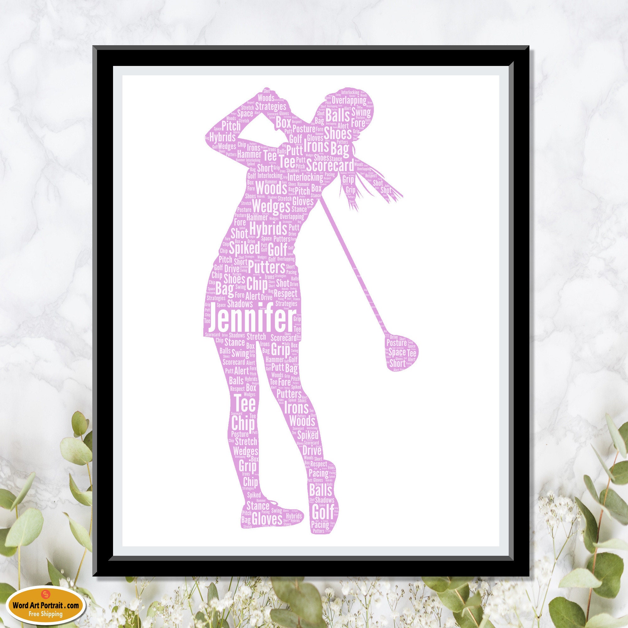 Golf gifts for Women- Personalized Female golfer gift - gift for her - She is going to love this - For Mom- Daughter- Sister- Wife- girlfriend