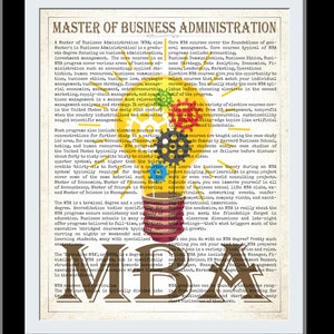 MBA graduation gift , MBA gift, Gift card, mba graduation, gift for a him, Mba graduate, Mba gift man, Mba grad, MBA graduate gift Prints Bright Bulb