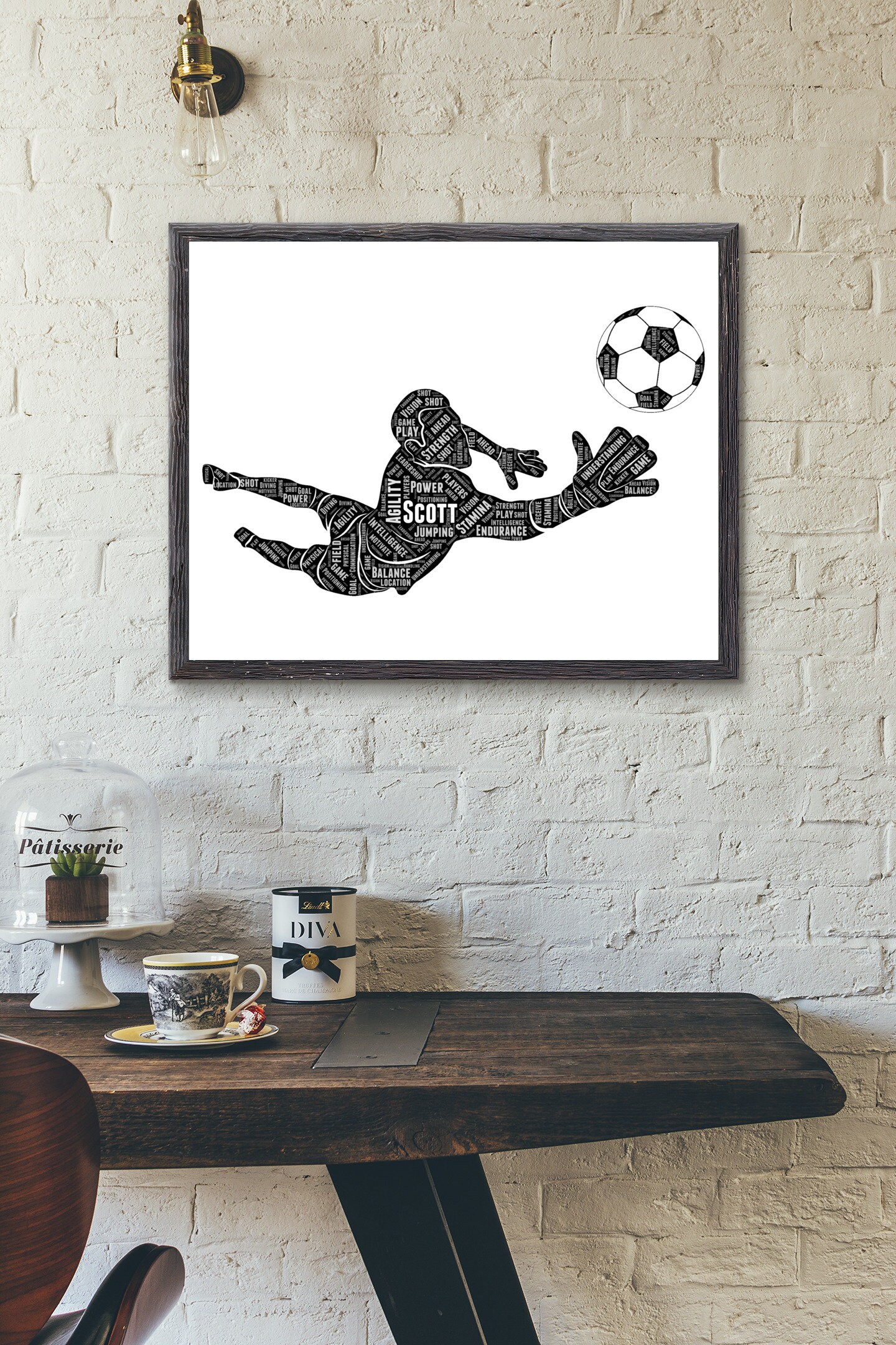 Soccer Goalie Gifts Soccer Player Word Art Gift Football Gift Etsy