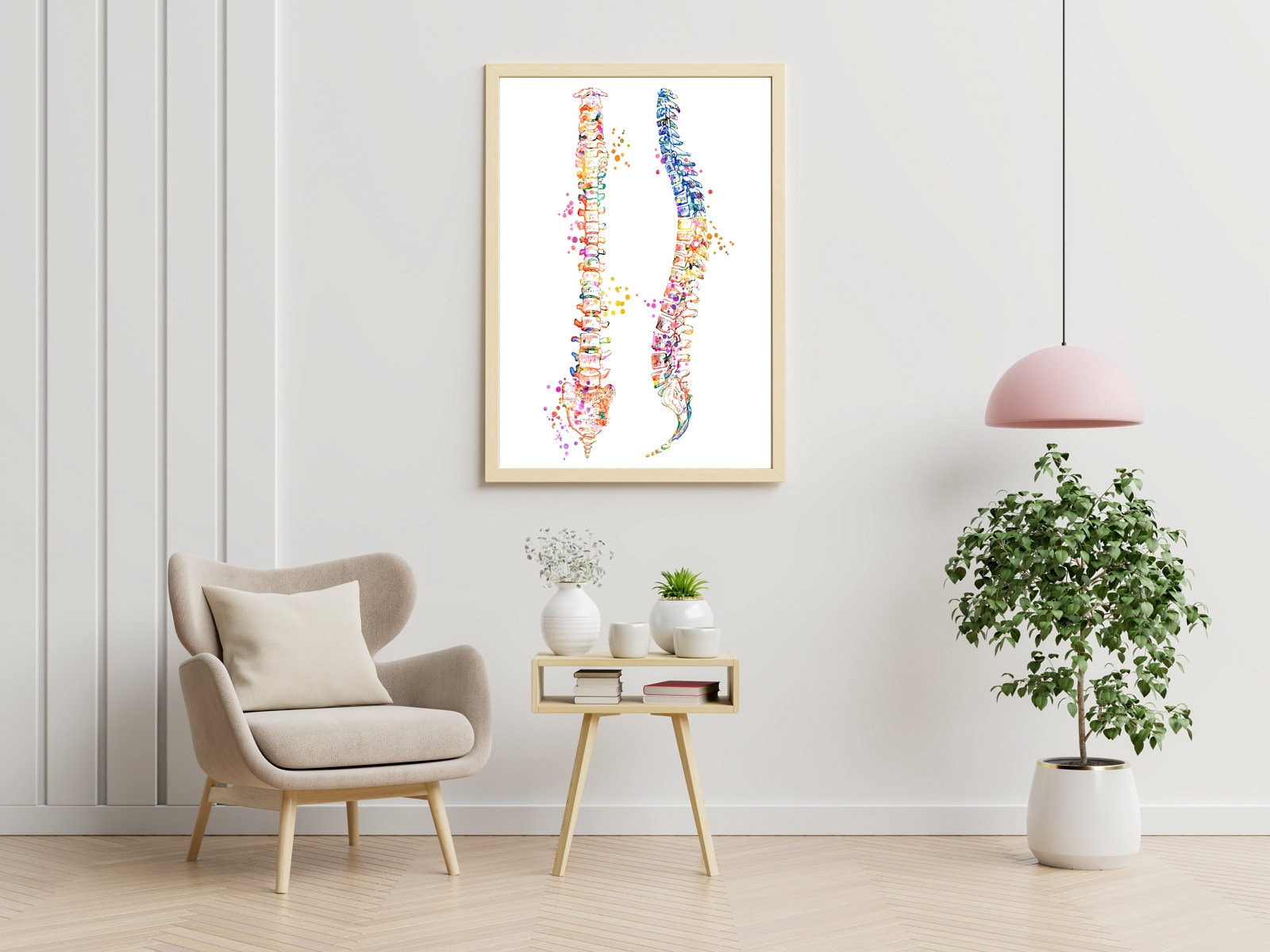 Spine Art Print Spinal Poster Medical Art Work, Office Decor, Doctor ...