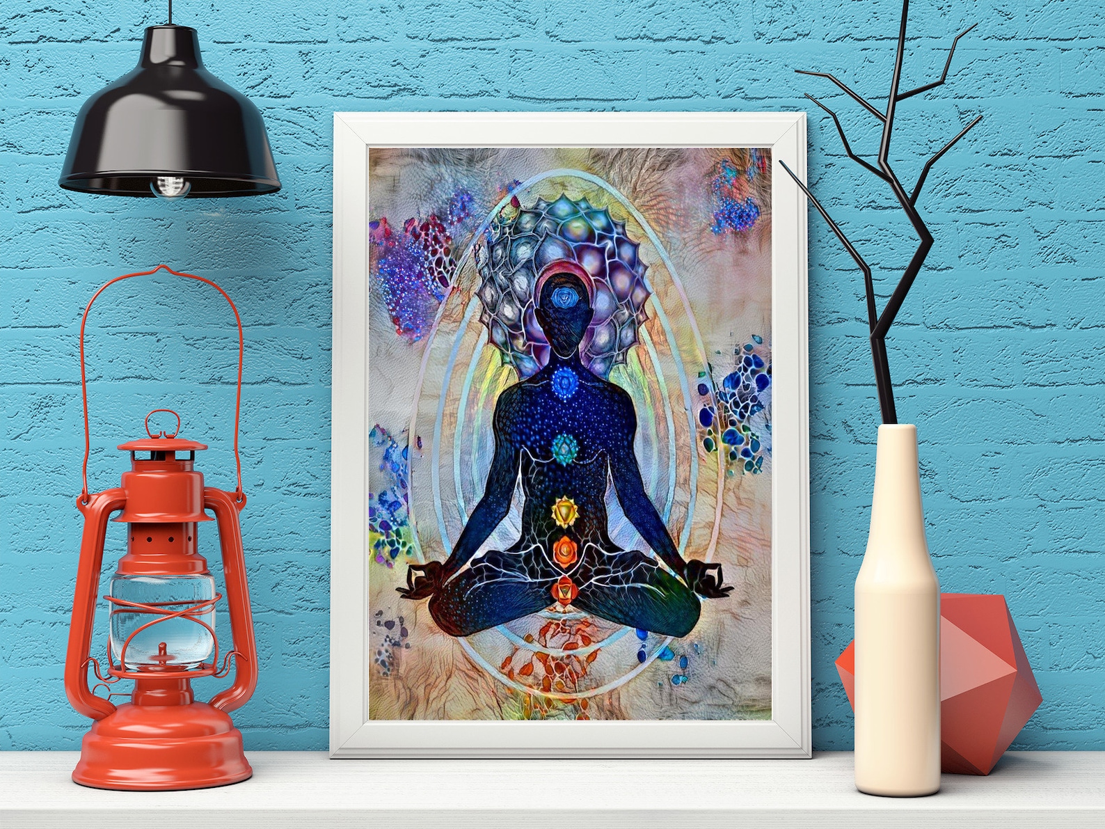 Yoga Studio Wall Hanging Decor Meditation Poster Wall Art Meditation ...