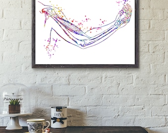 Hand Art Prints Medical Art Print Anatomy Abstract Art Body Art Medical Art work Office decor Doctor Nurse Digital Download Gifts