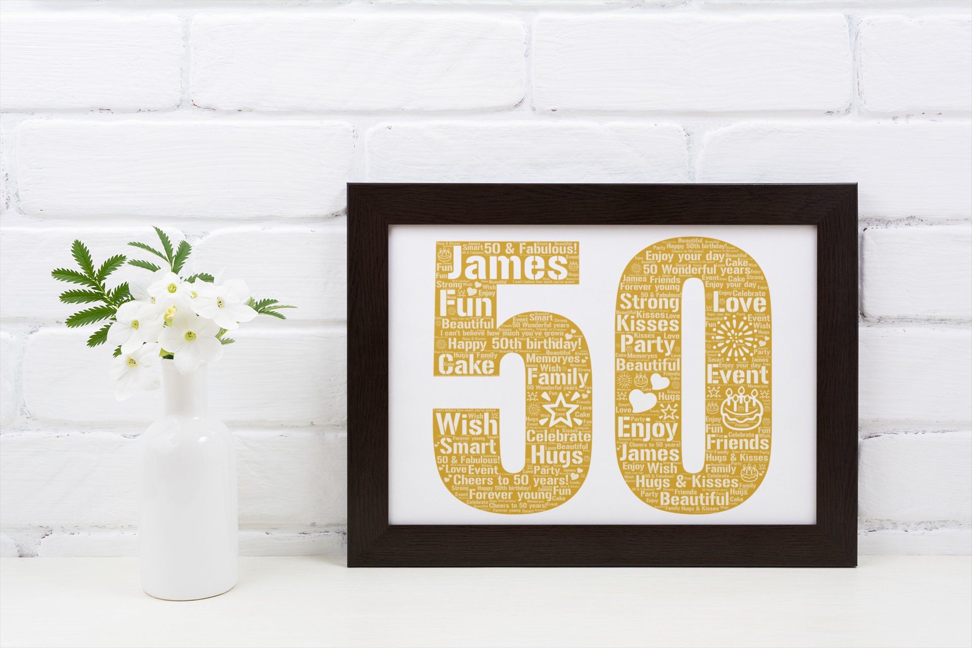 Personalized 50th Birthday 50th Birthday Gift 50th Birthday Etsy