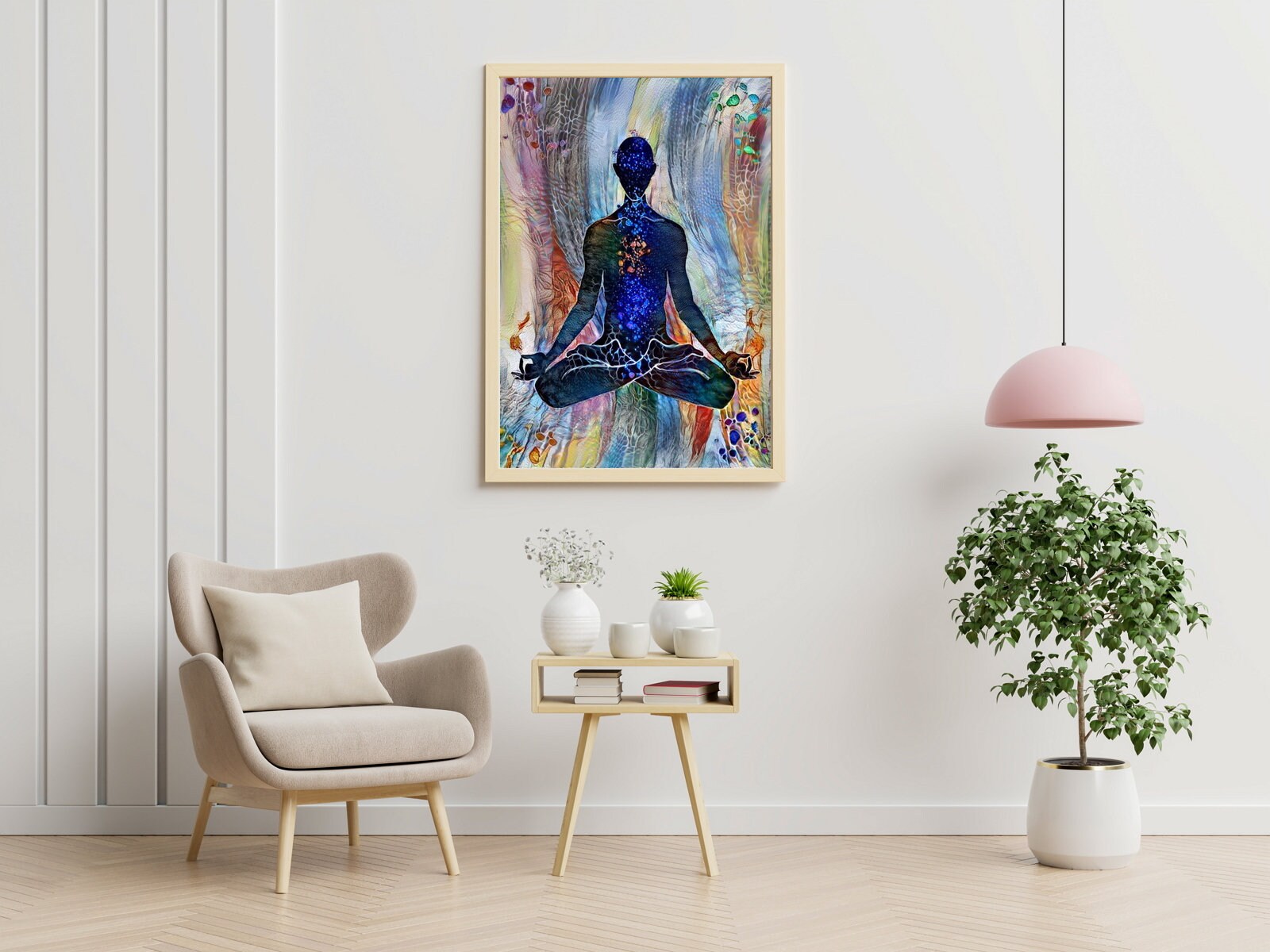 YPEKODRF Yoga Knowledge Tin Sign - Yoga Postures & Chakras Wall Art, 12x16 Inch, For Home, Cafe, Office Decor