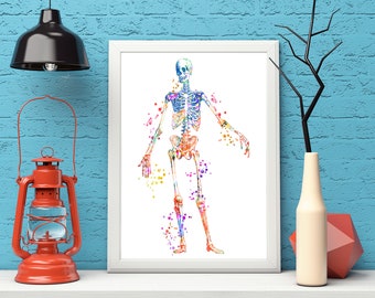 Art Prints Medical Human Skeleton Art Print Anatomy Abstract Art Body Art Medical Art work Office decor Doctor Nurse Digital Download Gifts
