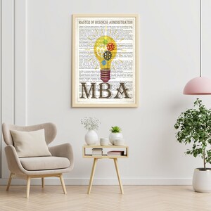 MBA graduation gift , MBA gift, Gift card, mba graduation, gift for a him, Mba graduate, Mba gift man, Mba grad, MBA graduate gift Prints image 4