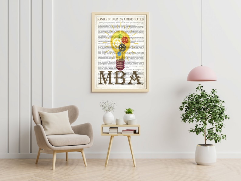 MBA graduation gift , MBA gift, Gift card, mba graduation, gift for a him, Mba graduate, Mba gift man, Mba grad, MBA graduate gift Prints image 4