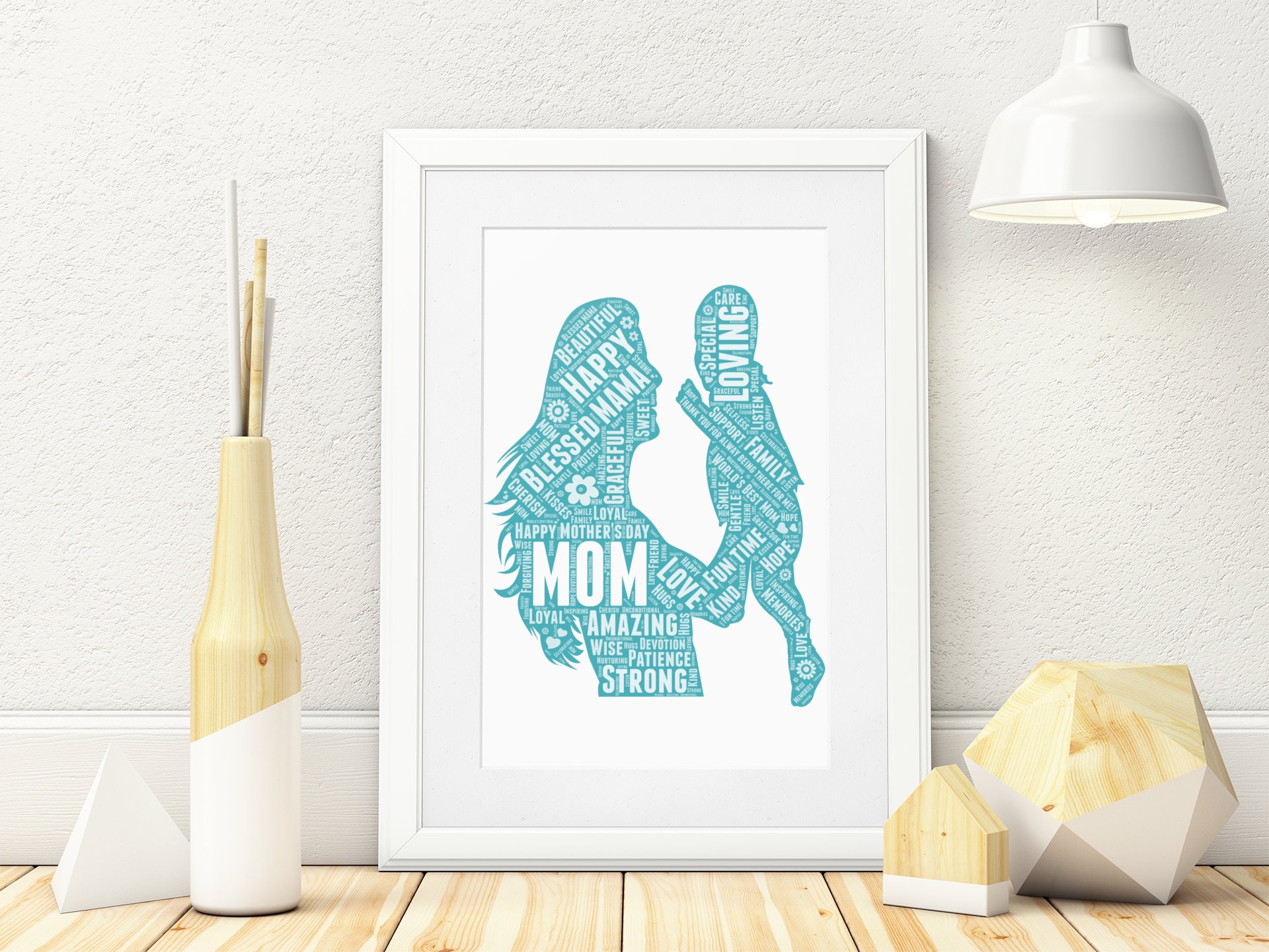 Personalized gifts for mom Wall Art Print for Mom Custom Etsy