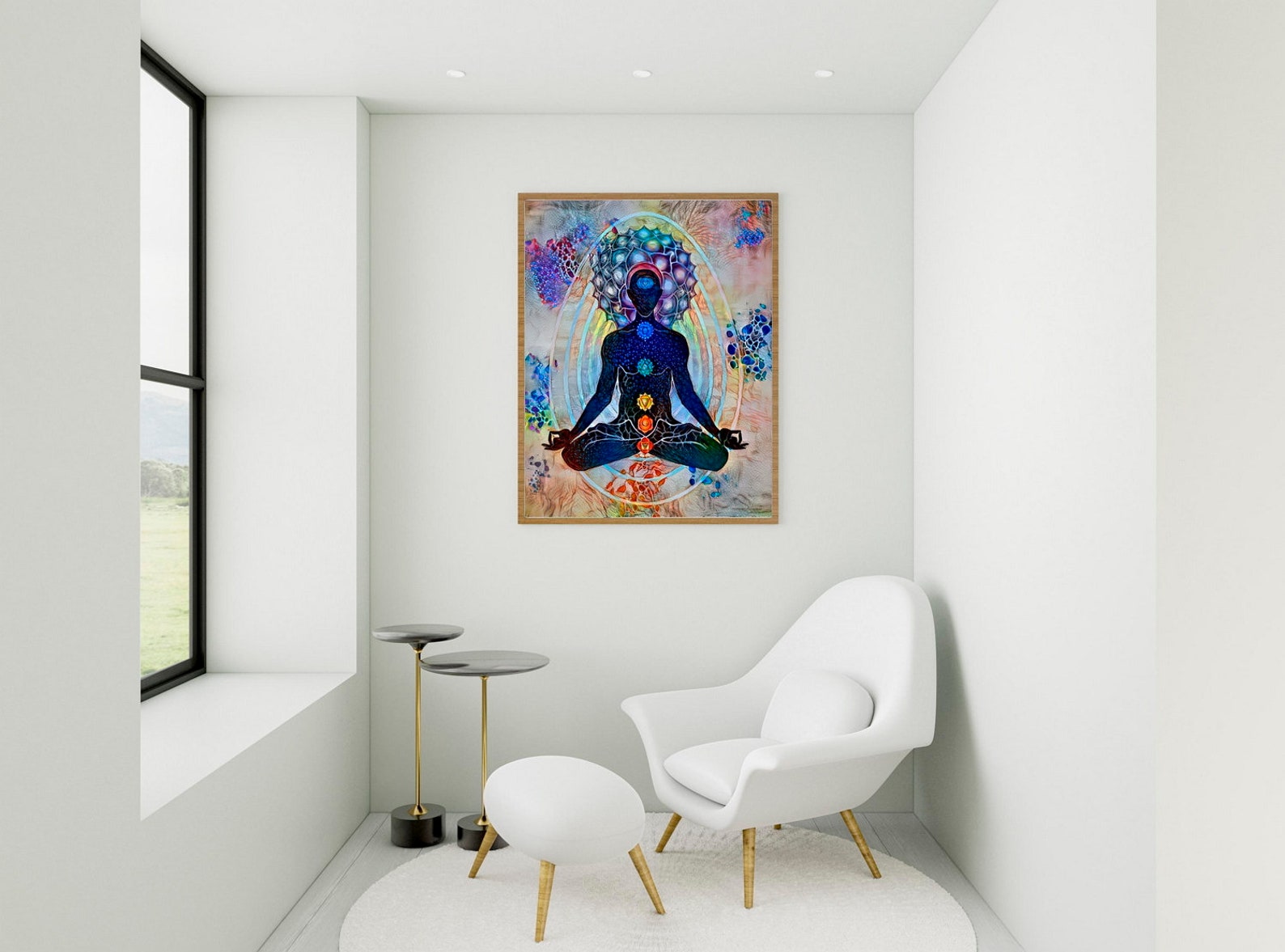 Yoga Studio Wall Hanging Decor Meditation Poster Wall Art Meditation ...