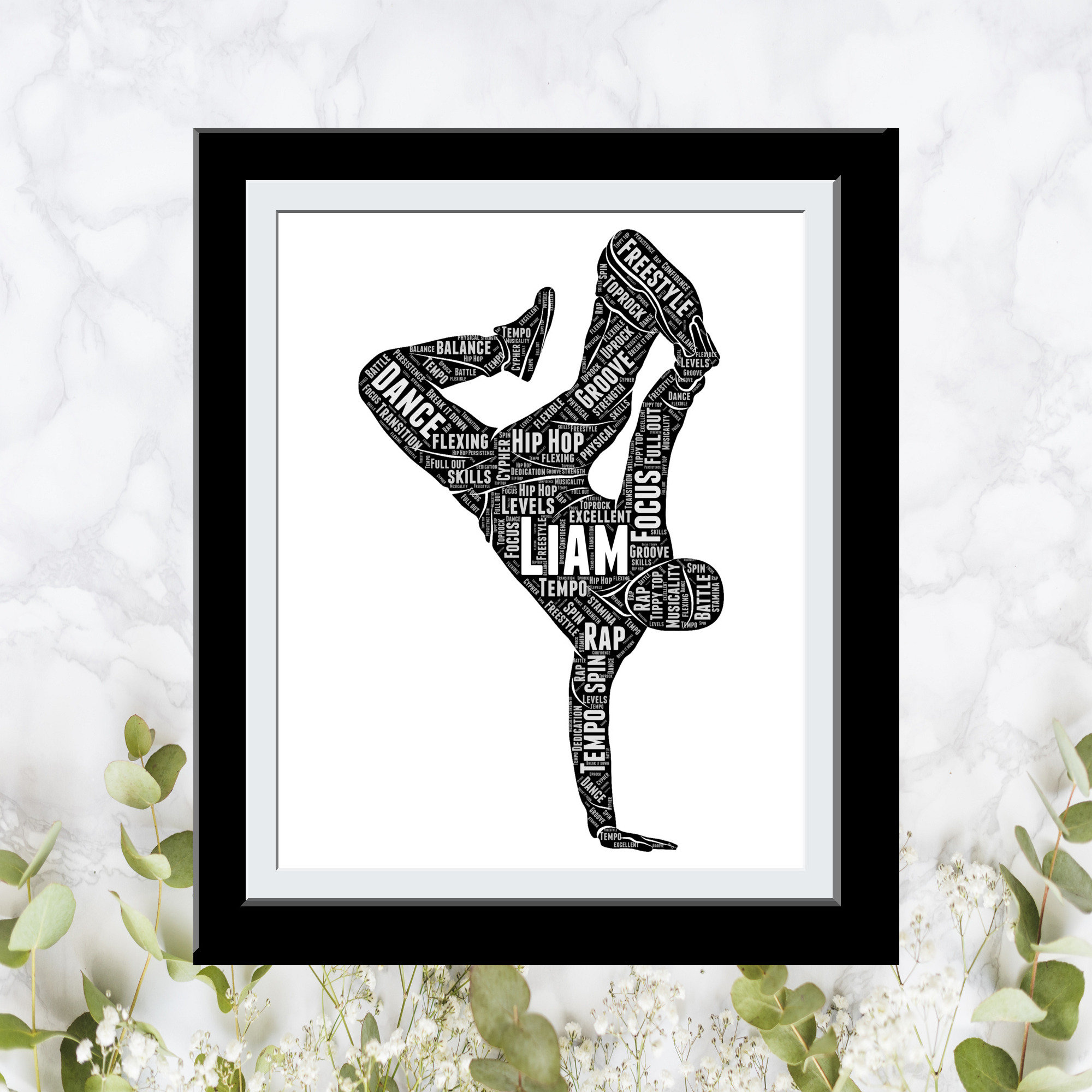 Gift for Hip Hop Dancer, Personalized Gift for Hiphop Dance, Dancing Gift Ideas