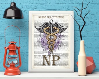 Krankenschwester Anerkennungsgeschenk, NP Geschenk, Krankenschwester Arzt Druck, Registrierte Krankenschwester, Krankenschwester Büro Dekor, Krankenschwester Print, Krankenschwester Kunst, Poster, Wandkunst