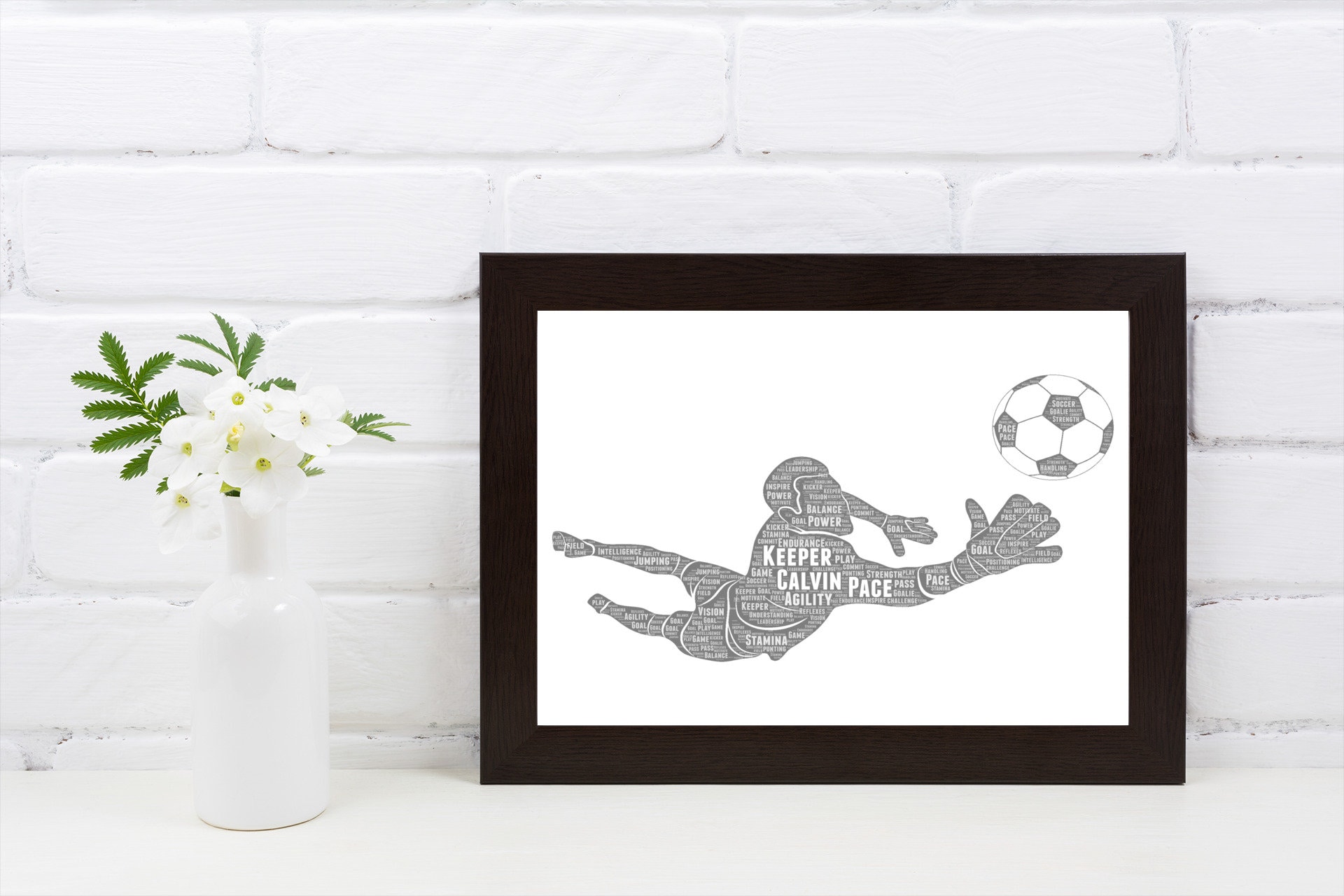 Soccer Goalie Gifts Soccer Player Word Art Gift Football Gift Etsy