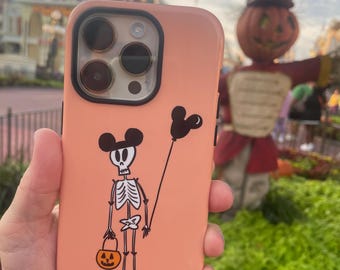 Funny Disney Halloween Skeleton Phone Case Disney Tough Case for iPhone®