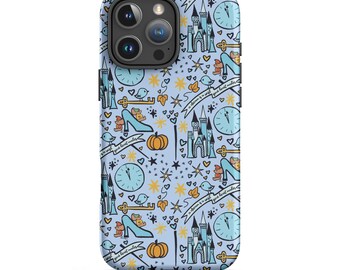 Cinderella Dreaming Matte Blue iPhone Case Disney Princess Cinderella Tough Case for iPhone®